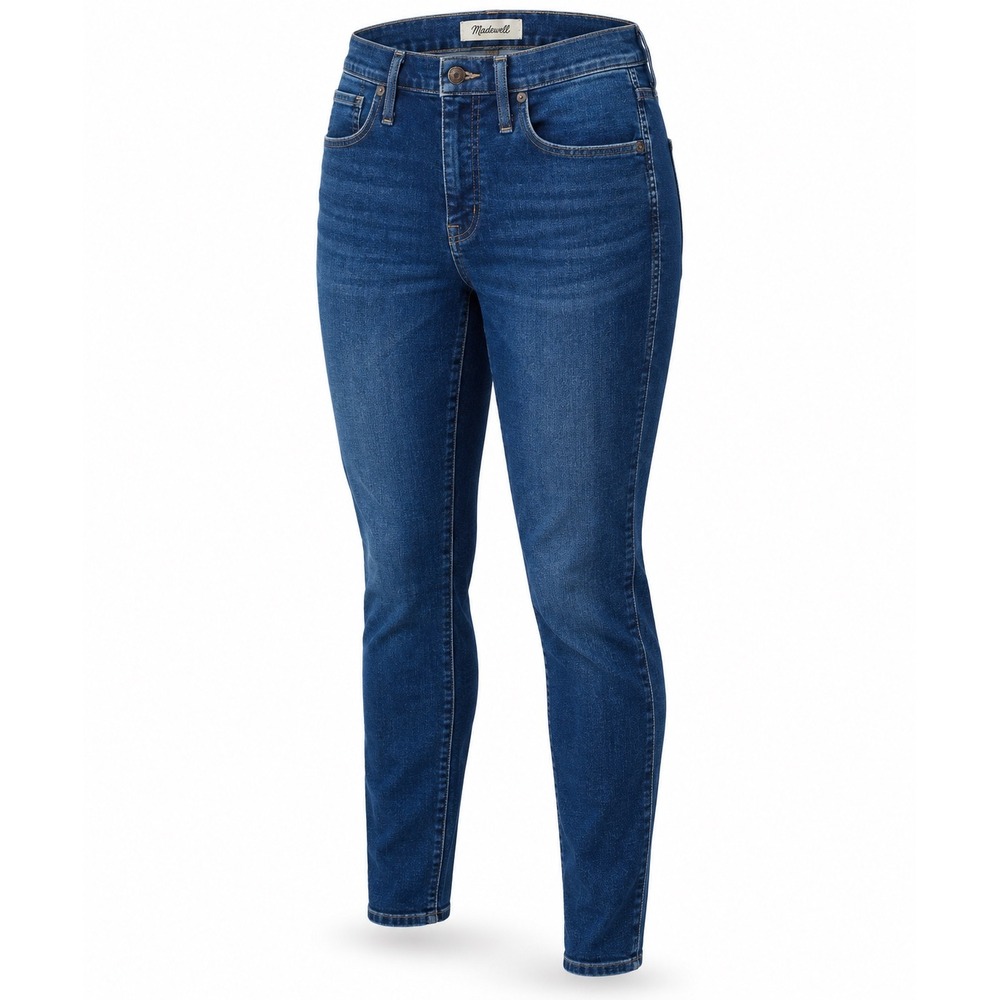 Madewell 10" High Rise Skinny Jeans Women 30 Dark Wash Stretch Quiet Luxury